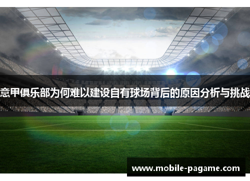 意甲俱乐部为何难以建设自有球场背后的原因分析与挑战